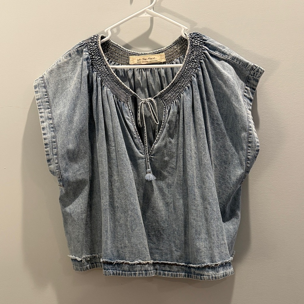 We the free Denim Blouse